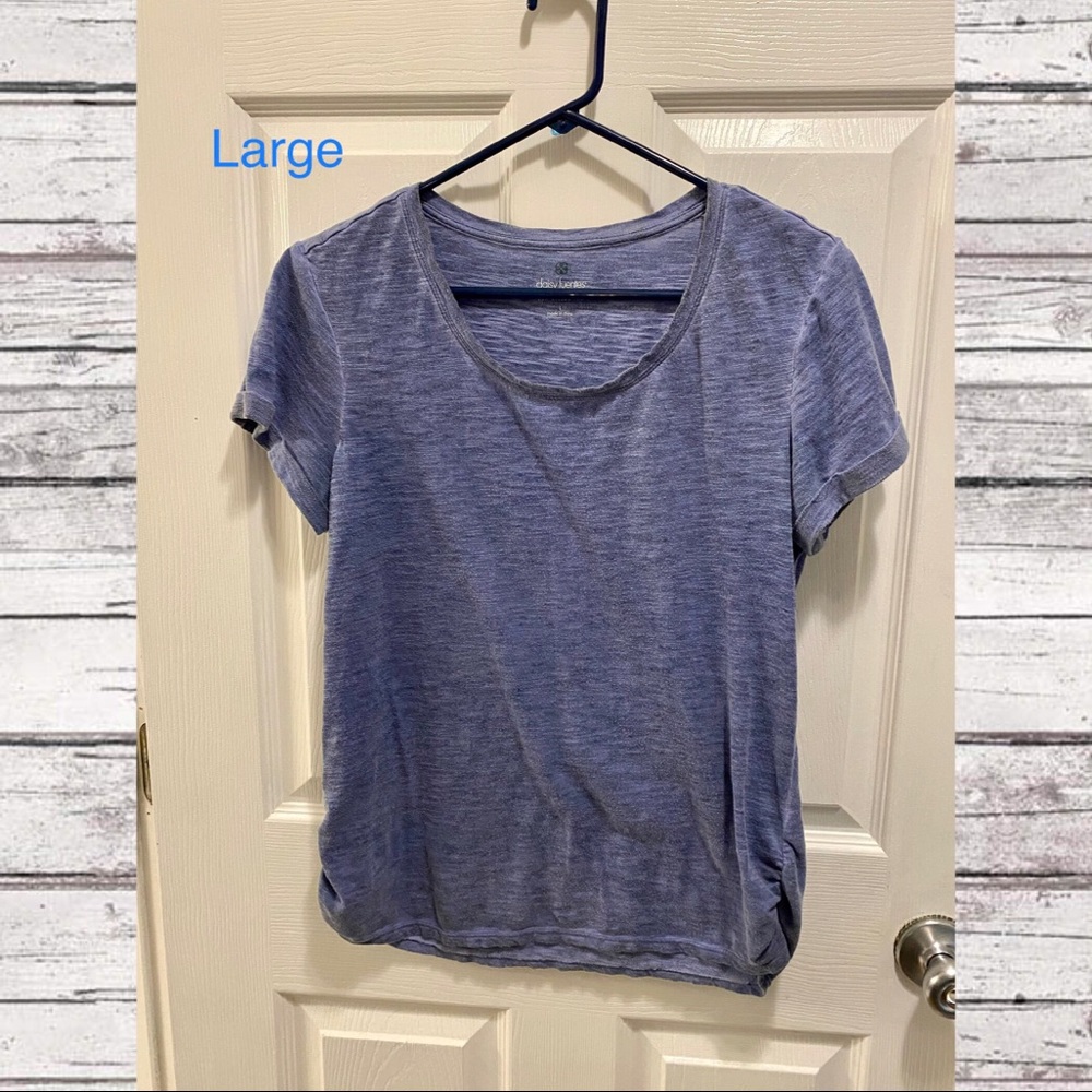 Blue Heathered Tee
